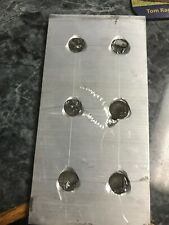 Magnetized 10mm X 140mm X 70mm Blank Steel Plate Laser Acid Etch Pad Print Tic