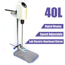 40l Electric Overhead Stirrer Speed Adjustable Mix Lab Lcd Digital Display Mixer