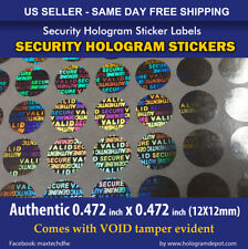100 Round Hologram Warranty Void Security Labels Stickers Seals New