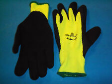 Forester Insulated Rubber Palm Work Gloves Large 4544 L Free Ship Yellow Lg