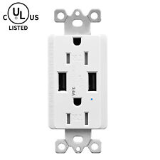 36a Wall Outlet With Usb Ports Tr Electrical Receptacle For Iphone Samsung Ipad