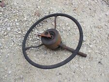 Farmall M H Ih Tractor Vintage Weighted Steering Wheel With Mounting Bracket Parts