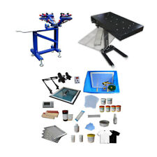 4 Color Silk Screen Printing Kit Press Equipment Pressing Diy Easy To Operate