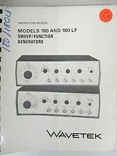 Wavetek 180 Amp 180 Lf Sweep Function Generator Instruction Manual Rev B 1077