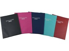 2022 Monthly Planner Notebook Agenda Vinyl Cover Contacts Choose Color 75x10