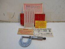 Starrett Micrometer 230 Rl 1 Caliper Box Wrench Chart Papers Machinist Tools