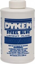 Dykem Steel Blue Layout Fluid 8 Oz Bottle With Brush Cap 80400