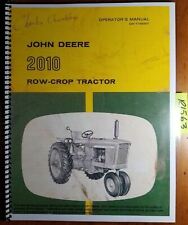 John Deere 2010 Row Crop Gasoline Tractor Sn 29000 Owners Operators Manual