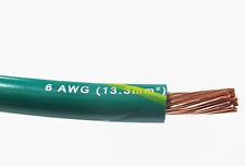 Mtw 6 Awg Gauge Greenyellow Stripe Stranded Copper Sgt Primary Wire 10 Ft