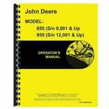 Operators Manual 850 950 Fits John Deere 950 850 Omr72588