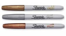 Sharpie Permanent Marker Pens Fine Bullet Point Tip Coloured Metallic Black