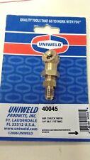 Uniweld Air Chuck With 14 Male Flare Fitting Part 40045 Brass