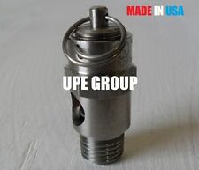 Stainless Steel Safety Relief Valve 14 Npt 250 Psi Pop Off Air Tank Receiver