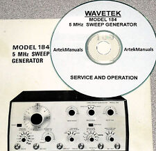 Wavetek 184 5mhz Sweep Genrator Operating Amp Service Manual Withschematics