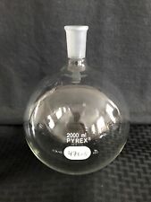 Corning Pyrex 2000ml Glass Single Neck Round Bottom Boiling Flask 2440 4320 2l