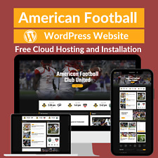 American Football Sale Business Website Store Free Cloud Hosting Installation