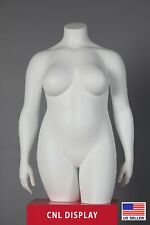 Extra Large Plus Size Fiberglass Female Headless 34 Length Mannequin