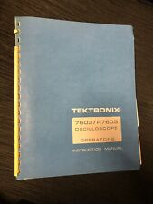 Tektronix 7603r7603 Oscilloscope Operators Instruction Manual 070 1310 00