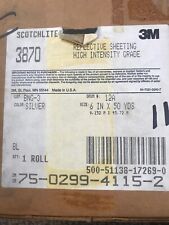 3m Scotchlite Reflective Tape 3870 Silver 6 X 1 Yard Sold By The Yard Nos