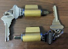 2 Key In Lever Cylinders With 4 Keys 6 Pin Brushed Chrome Schlage C Keyway