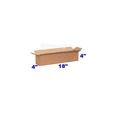 25 18x4x4 Corrugated Kraft Cardboard Cartons Mailer Shipping Packing Box Boxes