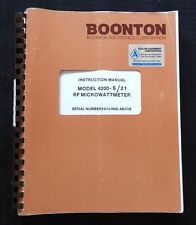 Boonton 4200 S21 Rf Micro Watt Meter Operating Instruction Manual Sn 975 Amp Up