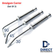 Set Of 3 Dental Amalgam Carrier Cement 30 45 90 Pack Portador De Amalgama Lab