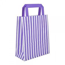 Candy Stripe Brown White Paper Sos Carrier Bags Party Gift Wedding Hen Night