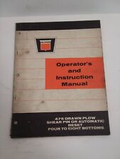 Oliver 475 Drawn Plow Shear Pin Or Automatic Reset Four To Eight Bottom Manual