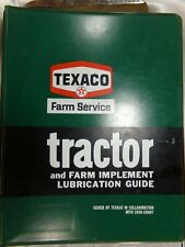Vintage Texaco Tractor Amp Farm Implement Lubrication Guide Collectible Binder