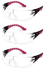 3 Pairpack Pyramex Endeavor Plus Pink Clearanti Fog Safety Glasses Womens Z87