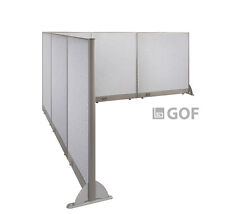 Gof L Shaped Freestanding Partition 102d X 120w X 48h Office Room Divider