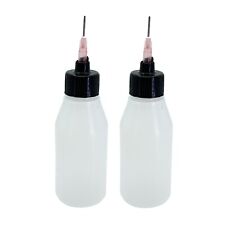 2 Pc Fluxit Dispenser Bottle Needle Tip For Applying Flux 2oz Capacity Plastic