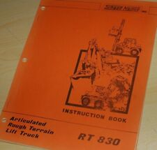 Schaeff Namco Rt830 Rough Terrain Fork Lift Owner Operator Operation Manual Book