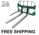 Free Shipping - Es John Deere Combo 49 Spear 48 Pallet Forks Jd Quick Attach