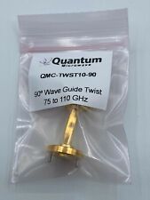 Wr 10 90 Degree Twist Waveguide Gold Plated Copper By Quantum Microwave