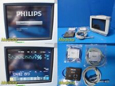 2011 Philips Mp5t M8105at 865120 Patient Monitor With Leads Tested 29346