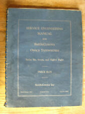Smith Corona Typewriter Service Engineering Manual Series 6 Amp 7 Amp 88 1955