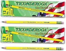Ticonderoga Yellow Pencil No1 Extra Soft Lead Dozen Dix13881 2 Pack