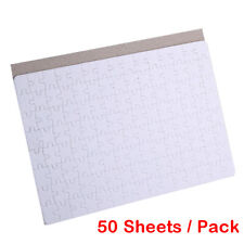 50 Sheets Blank Sublimation Printable Jigsaw Puzzle For Heat Presses Transfer