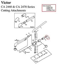 Victor Ca1050 Ca1060 Ca2460 Ca2470 Cutting Torch O Ring Rebuildrepair Kit