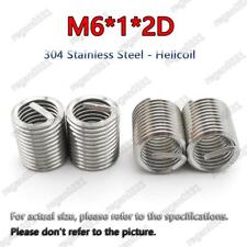 100pcs M6x10x2d Metric Helicoil Screw Thread Wire Inserts 304 Stainless Steel