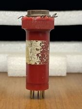 Vintage Gc Electronics 7 Prong Miniature Adapter Tube Socket Saver Tall Red