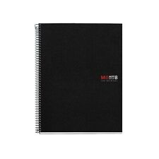 Miquelrius 8 Subject Lined Poly Notebook A5 65x8 Black