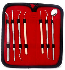 Dental Scaler Pick German Steel Tools With Inspection Mirror Set 7 Pieces Dental