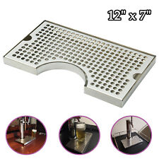 12l X7w X34t Surface Mount No Drain Stainless Steel Tap Draft Beer Drip Tray