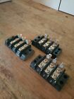 3 Position Wire Terminal Block...lot Of 3 Pcs..split..one Intwo Out..see Pics