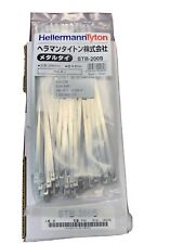 100pcs 8in Stainless Steel Cable Wire Zip Tie Wrap By Hellermanntyton