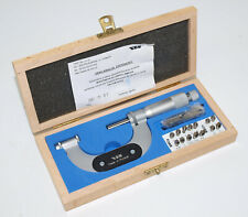 Vis 25 50mm Thread Pitch Micrometer With Anvil Set For Standard Whitworth Thd