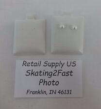 15 X 175 White Plain Puffed Earring Cards Hold Qty 50